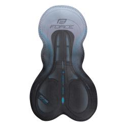 Force B51 černo-modré cyklokraťasy se šráky a vložkou