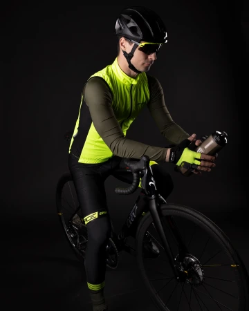 Force B51 černo-fluo cyklokraťasy se šráky a vložkou