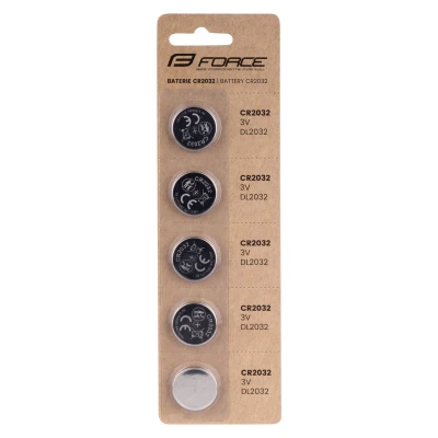 Force Baterie mincové CR2032 / 3V 1 x 5 ks Force Baterie mincové CR2032 / 3V 1 x 5 ks
