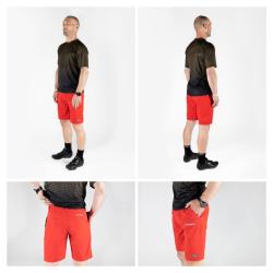 Force BLADE MTB červené šortky s odnímatelnou vložkou POUZE M (VÝPRODEJ)