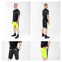 Force BLADE MTB černo-fluo cyklokraťasy s odnímatelnou vložkou