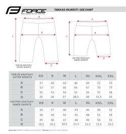 Force BLADE MTB černo-fluo cyklokraťasy s odnímatelnou vložkou