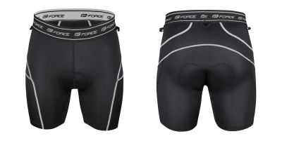 Force BLADE MTB černé cyklokraťasy s odnímatelnou vložkou