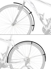 Force Blatníky Force36 Aluflex cestné XL+vzpery, čierne