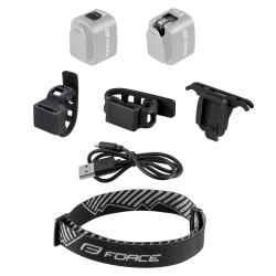 Force Blikačka přední/zadní FLEA 200LM USB, černá
