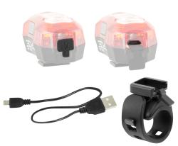 FORCE DEUX 5 LED zadní blikačka, USB