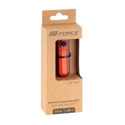Force Blikačka zadní DOT 20LM, 5x LED, USB