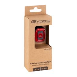 Force Blikačka zadná FLEA 70 LM, 1 LED, USB