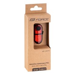 Force Blikačka zadní PILL 12 LM, 3 x LED, USB