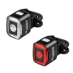 Force Blikačky sada FLEA 200 LM, USB predná+zadná Force Blikačky sada FLEA 200 LM, USB predná+zadná