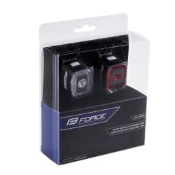 Force Blikačky sada FLEA 200 LM, USB přední+zadní
