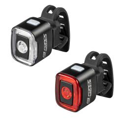 Force Blikačky sada FLEA 200 LM, USB predná+zadná