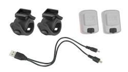 Force Blikačky sada POINT USB přední+zadní