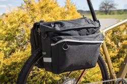 Force Brašna-dvojbrašna zadní DOUBLE, černá 2x10 l