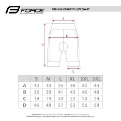 Force BRAVE LADY černé dámské kraťasy s vložkou POUZE XL (VÝPRODEJ)