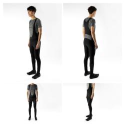 Force BRIGHT černé cyklokalhoty se šráky bez vložky POUZE L (VÝPRODEJ)