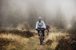 Force BRIGHT černé 3/4 cyklokalhoty se šráky a vložkou