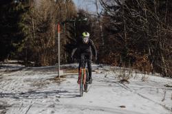 Force BRIGHT černé cyklokalhoty se šráky bez vložky