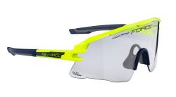 Force AMBIENT fluo-modré cyklistické brýle -fotochrom.skla + šátek Force