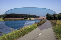 Force AMBIENT fluo-šedé, černá zrc. skla cyklistické brýle