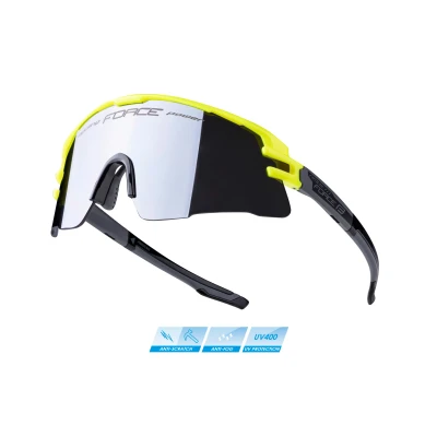 Force AMBIENT fluo-šedé, černá zrc. skla cyklistické brýle Force AMBIENT fluo-šedé, černá zrc. skla cyklistické brýle