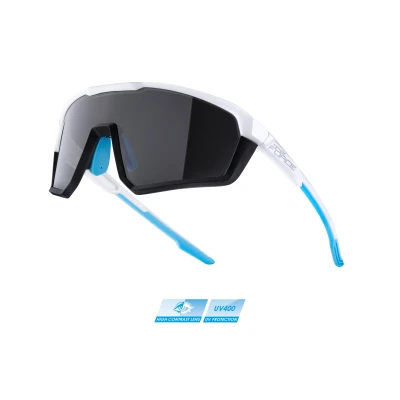 Force APEX, bílo-šedé, černé skla cyklistické brýle Force APEX, bílo-šedé, černé skla cyklistické brýle