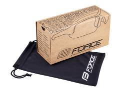 Force APEX bílo-šedé cyklistické brýle - modré zrcadlové skla