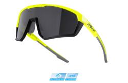 Force APEX, fluo-čierne, čierne sklá cyklistické okuliare Force APEX, fluo-čierne, čierne sklá cyklistické okuliare