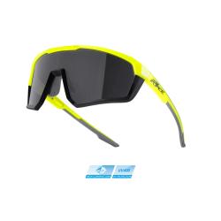 Force APEX, fluo-černé, černé skla cyklistické brýle