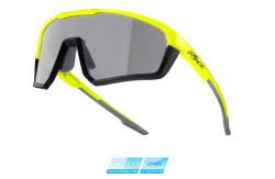 Force APEX fluo-čierne cyklistické okuliare fotochromatické sklá