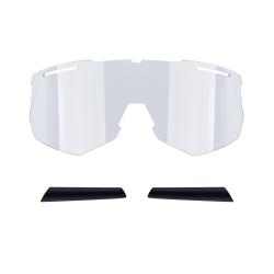 Force ATTIC bílo-černé cyklistické brýle - zelené kontrast.sklo + šátek Force