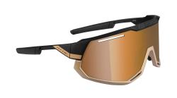 Force ATTIC černo-zlaté cyklistické brýle - zlaté zrc. sklo