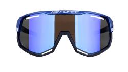 Force ATTIC fialovo-modré cyklistické brýle - modré zrc. sklo