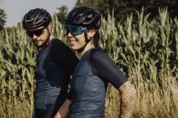 Force ATTIC fialovo-modré cyklistické brýle - modré zrc. sklo