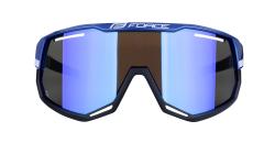 Force ATTIC fialovo-modré cyklistické brýle - modré zrc. sklo
