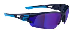 Force CALIBRE modré cyklistické brýle - modrá zrc. skla