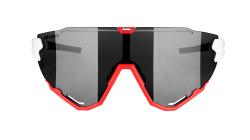 Force CREED bílo-červené, černá zrc. skla cyklistické brýle