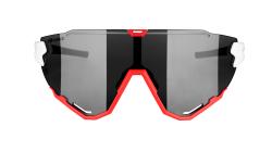 Force CREED bílo-červené, černá zrc. skla cyklistické brýle