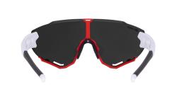 Force CREED bílo-červené, černá zrc. skla cyklistické brýle