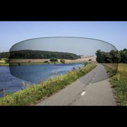 Force CREED černo-červené, červené revo skla cyklistické brýle