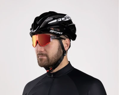 Force CREED černo-červené, červené revo skla cyklistické brýle