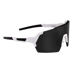 Force ELECTRA bílé cyklistické brýle, černé zrc. sklo