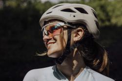 Force ENIGMA PRO bílé lesk,fialové zrc. sklo - cyklistické brýle