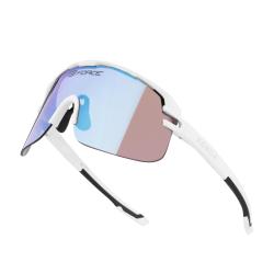 Force EPIC bílé, modré fotochromatické sklo - cyklistické brýle Force EPIC bílé, modré fotochromatické sklo - cyklistické brýle