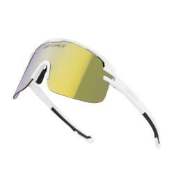 Force EPIC bílé, žluté zrc. sklo - cyklistické brýle Force EPIC bílé, žluté zrc. sklo - cyklistické brýle