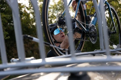 Force EPIC černé, modré zrc. sklo - cyklistické brýle