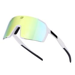 Force GLARE bílé, žluté zrc. sklo cyklistické brýle Force GLARE bílé, žluté zrc. sklo cyklistické brýle