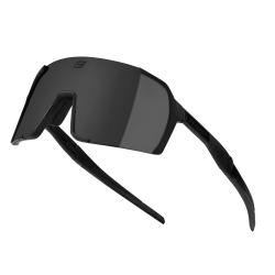 Force GLARE čierne, čierne zrkadlové sklo cyklistické okuliare Force GLARE čierne, čierne zrkadlové sklo cyklistické okuliare