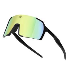 Force GLARE černé, žluté zrc. sklo cyklistické brýle