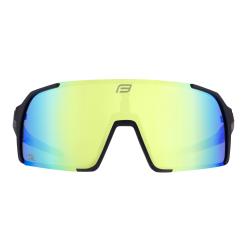 Force GLARE černé, žluté zrc. sklo cyklistické brýle